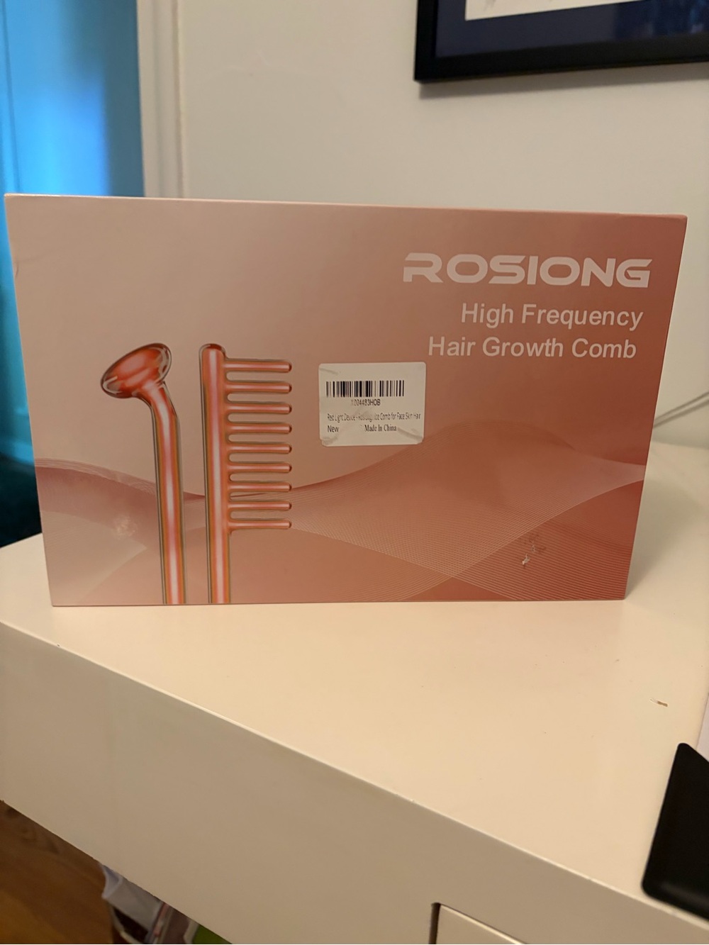 Rosiong Pink High Frequency Hair Growth Comb